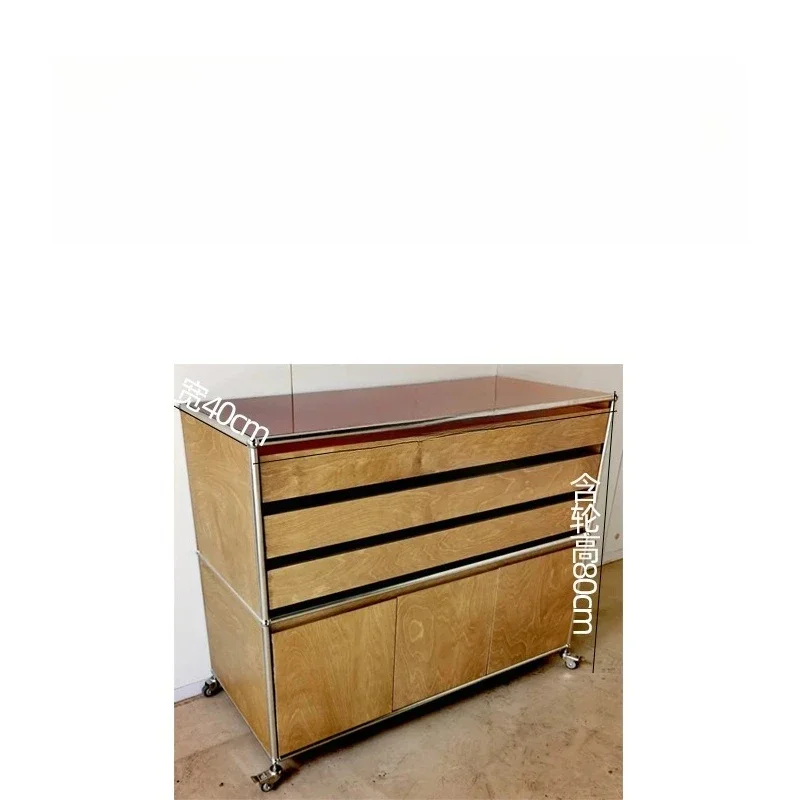 dining side cabinet, living room bedroom locker, light luxury bedside table 5