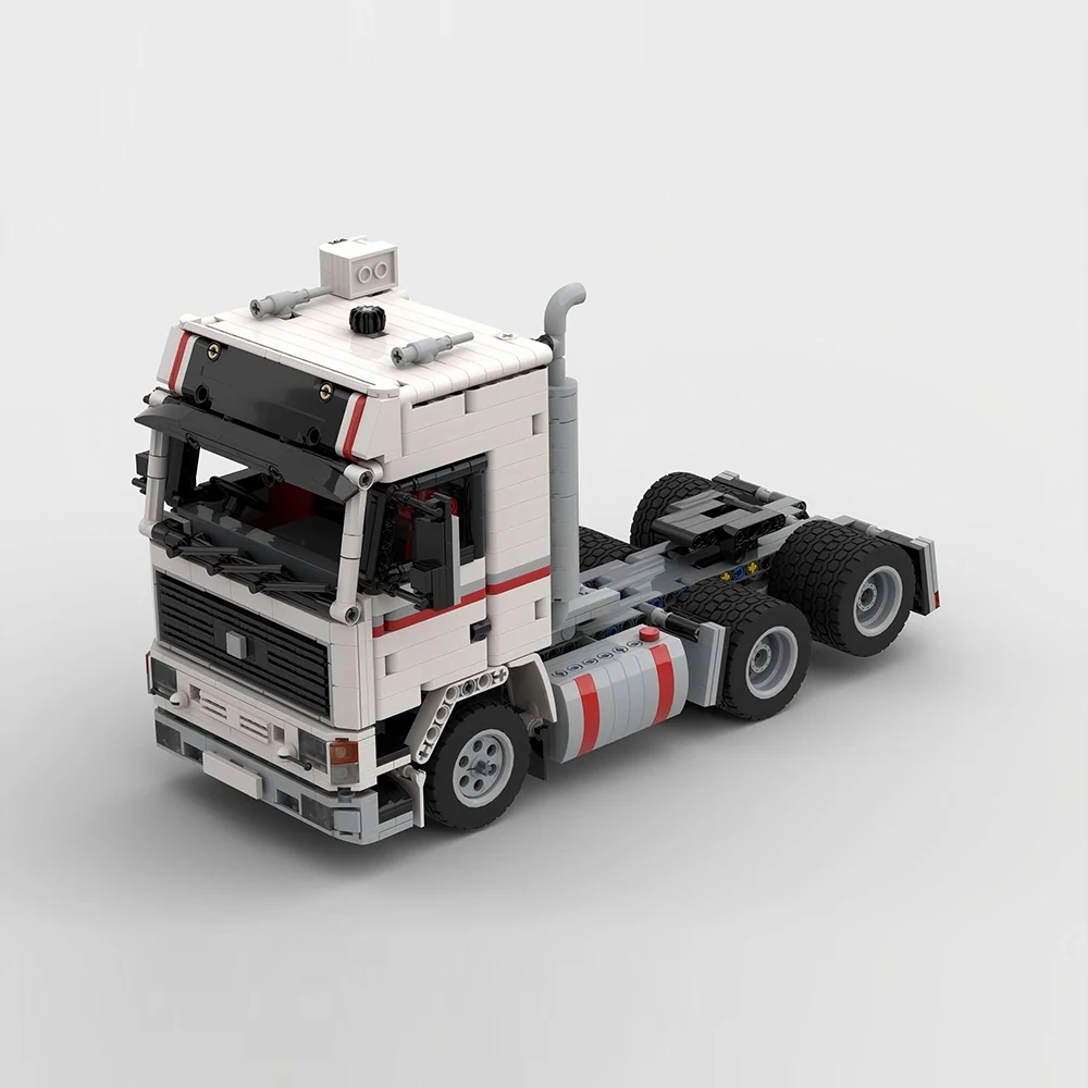 1153PCS City Engineering Container F16 Heavy Duty Truck Trailer Tower Head Technology DIY Children Toys Boy Gift Building Blocks