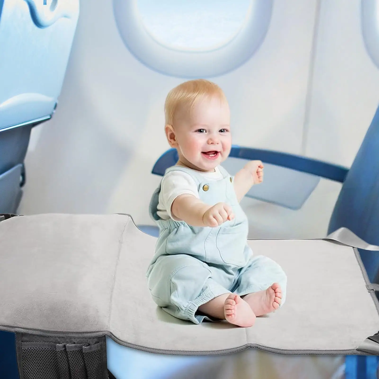 Toddler Plane Bed Flight Seat Extender Multi-Functional Comfortable Portable Kids Bed Seat Extender For Flight Airplane Enhanced