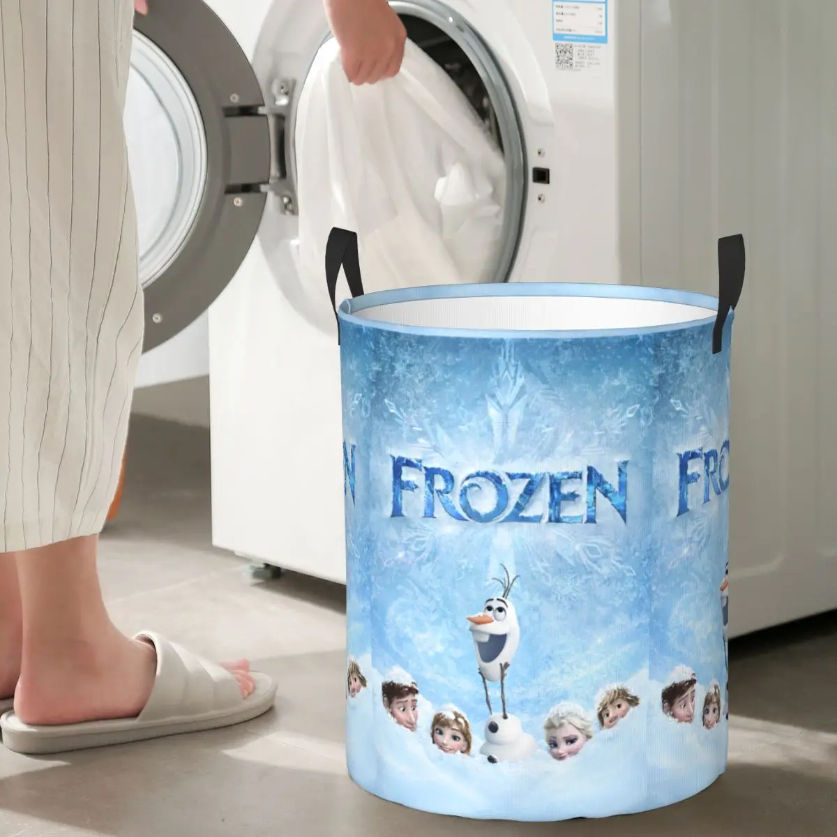 Frozen Elsa Princess Kids Toys Storage Basket for PlayRoom Decor Gift Laundry Hamper Baskets