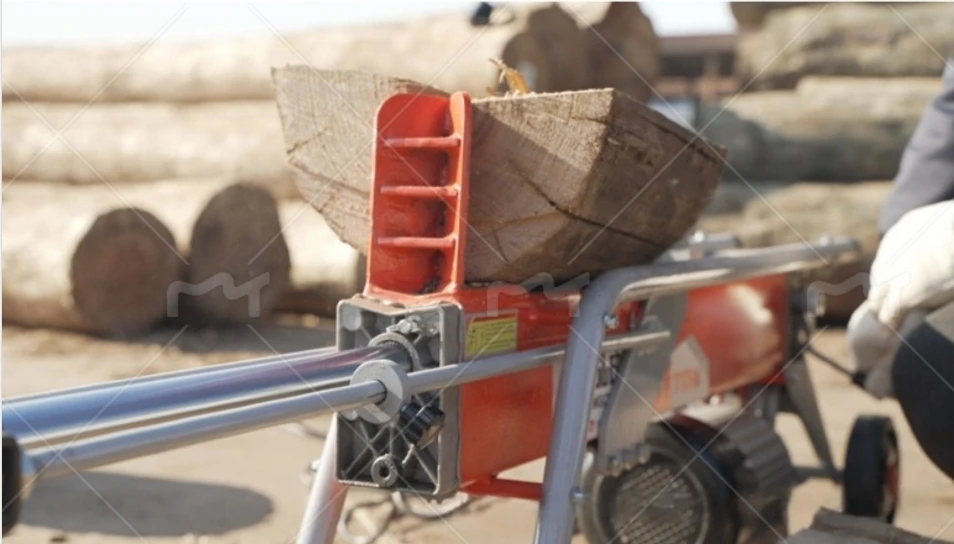 For Woodworking Projects 8T Electric Hydraulic Automatic Wood Splitting Machine Small Rural Wood Cutting Machinery