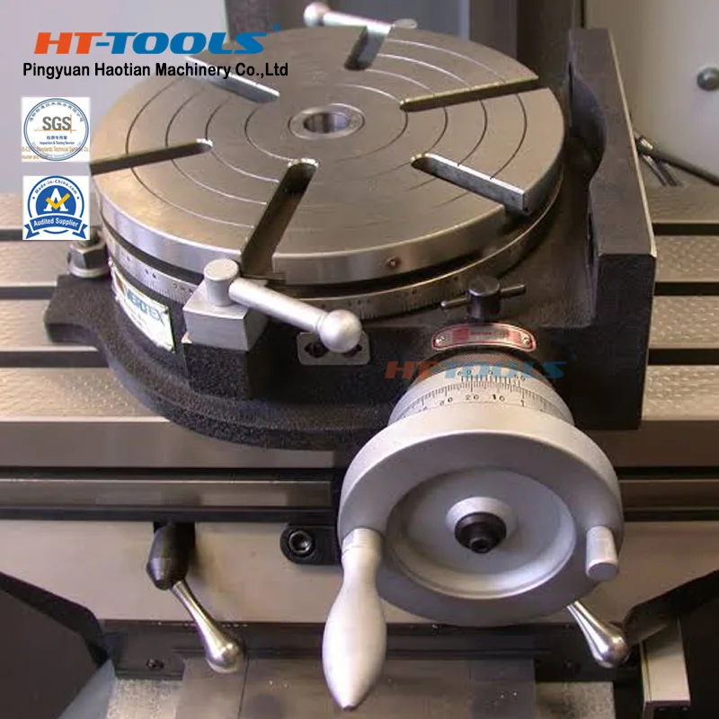 China Universal Milling Machine TS Series Vertical or Horizontal turning worktable Rotary Tables