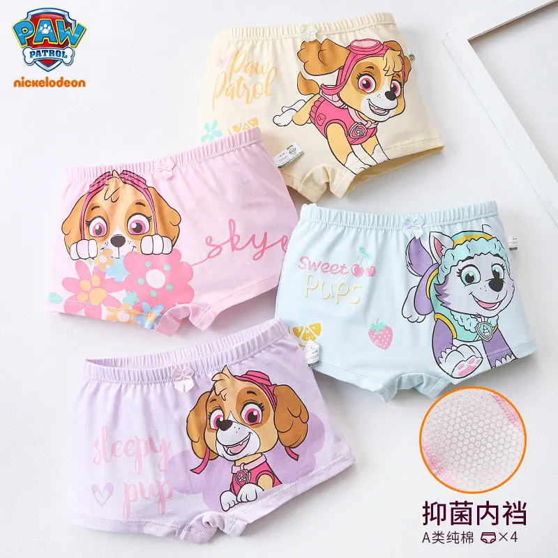 Free shipping!  Paw Patrol 4pcs/set underpants underwear skye Everest high quality children toy Birthday Christmas gift doll