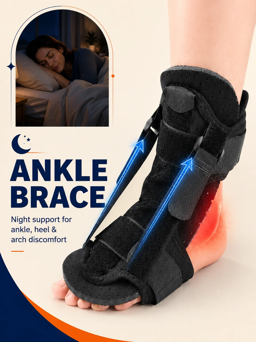 Plantar Fasciitis Support Ankle Sprain Anklet Ankle Brace Foot Drop Brace Ankle Sprain Ankle Brace For Plantar Fasciitis