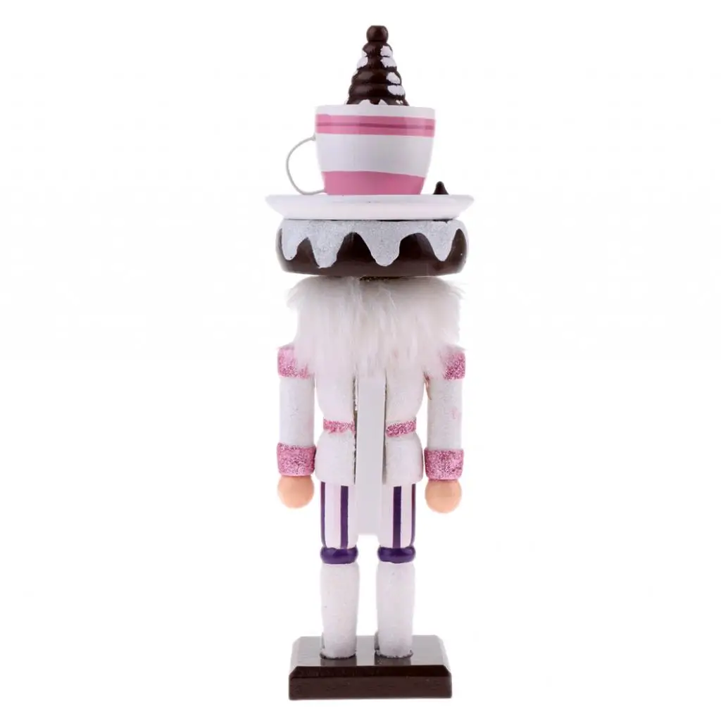 Hand Painted Wooden Nutcracker Puppet Multicolored Christmas Decor Festive Gift for Kids Family Friends