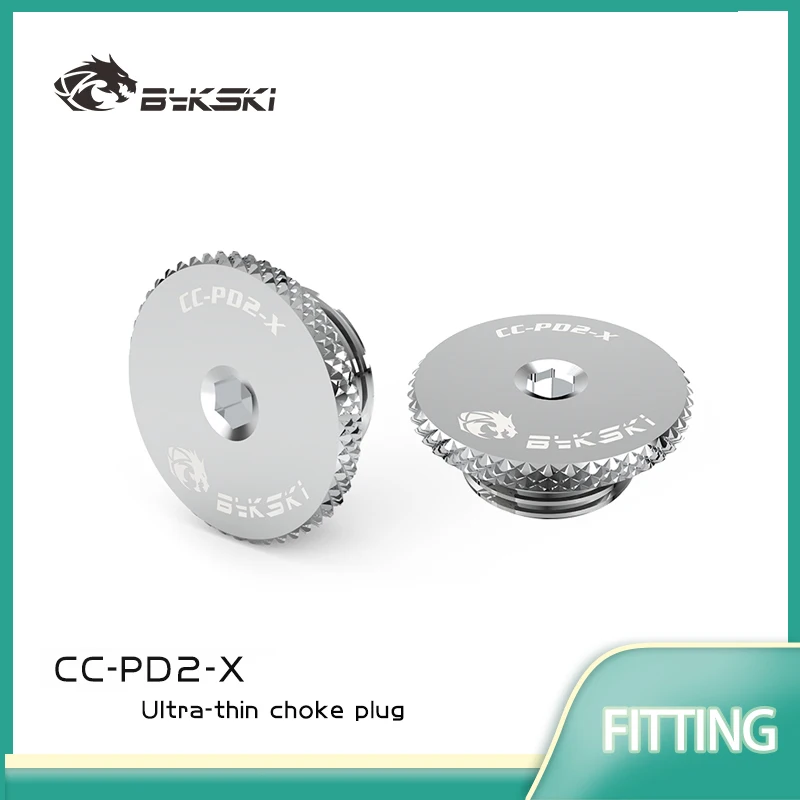 

Bykski CC-PD2-X G1/4" Ultra Thin Inner Hexagon Water Stop Sealing Lock for 6MM Hex Wrench Computer Acessories Fitting End Plug