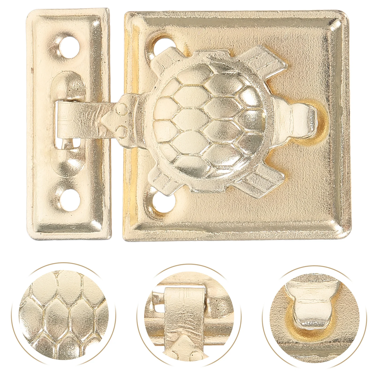 2Pcs Versatile Decorative Lock Buckle for Turtle Brocade Wooden Boxes Easy Installation Aesthetic Appeal Secure Closure