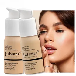 Face Base Liquid Foundation Makeup Concealer Waterproof Brighten Whitening Long Lasting Beauty BB Cream Women Party Cosmetics