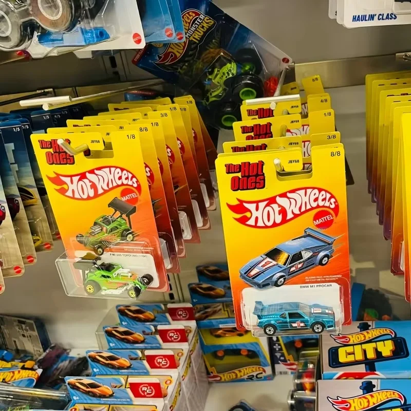 Genuíno Hot Wheels Jby68 The Hot Ones Serise Carro de liga fundida Volkswagen T2 Bmw M1 Porsche 917 Honda Civic Coleção Carro de brinquedo