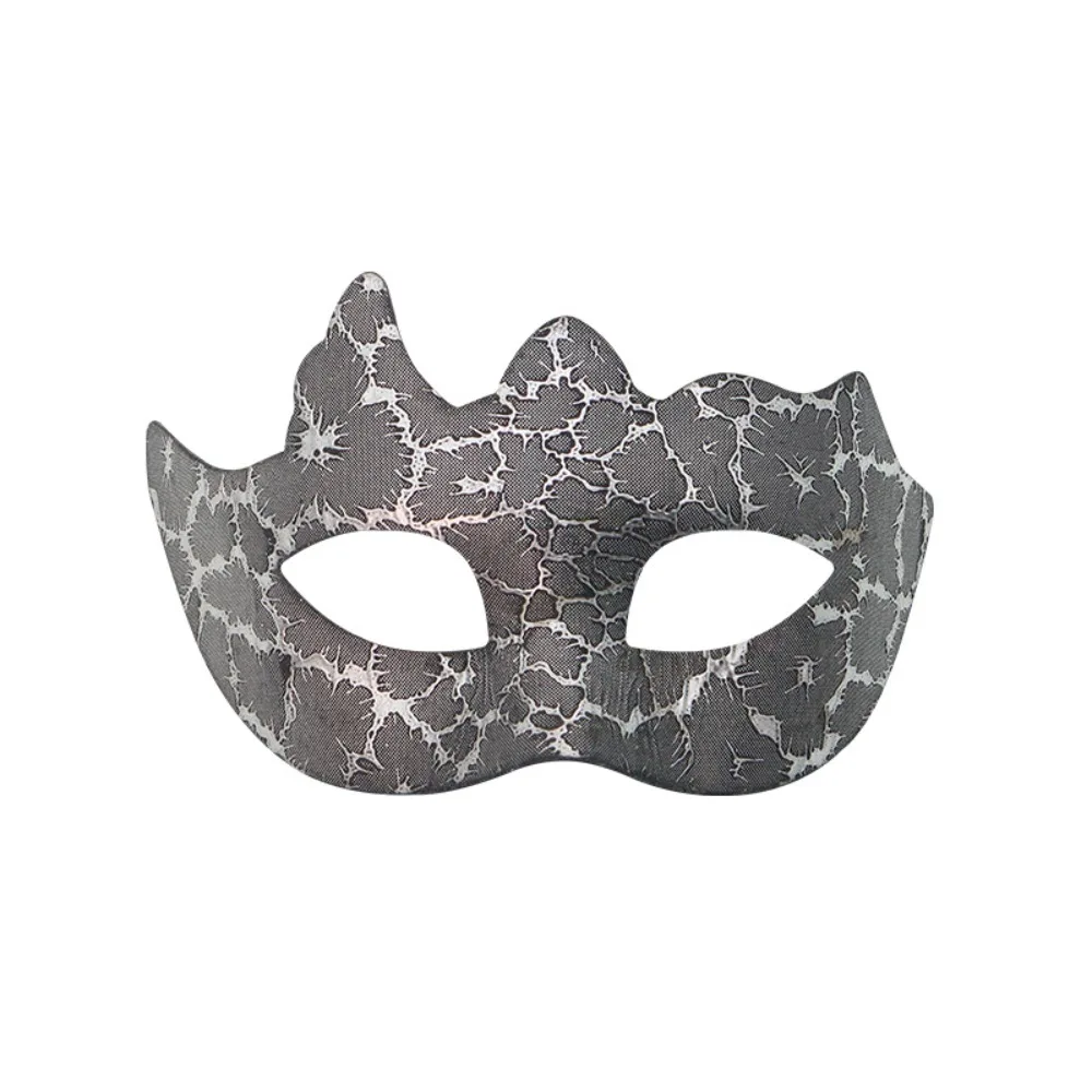 

Retro Plastic Halloween Masks Durable Gold Jazz Mask Venetian Masquerade Party Cosplay Props Half Face Mask Prince