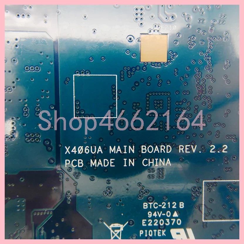 Imagem -04 - Placa-mãe para Laptop Asus Vivobook X406ua i5 Cpu Gen 4gb 8gb de Ram S406 S406u V406u X406ua X406uar