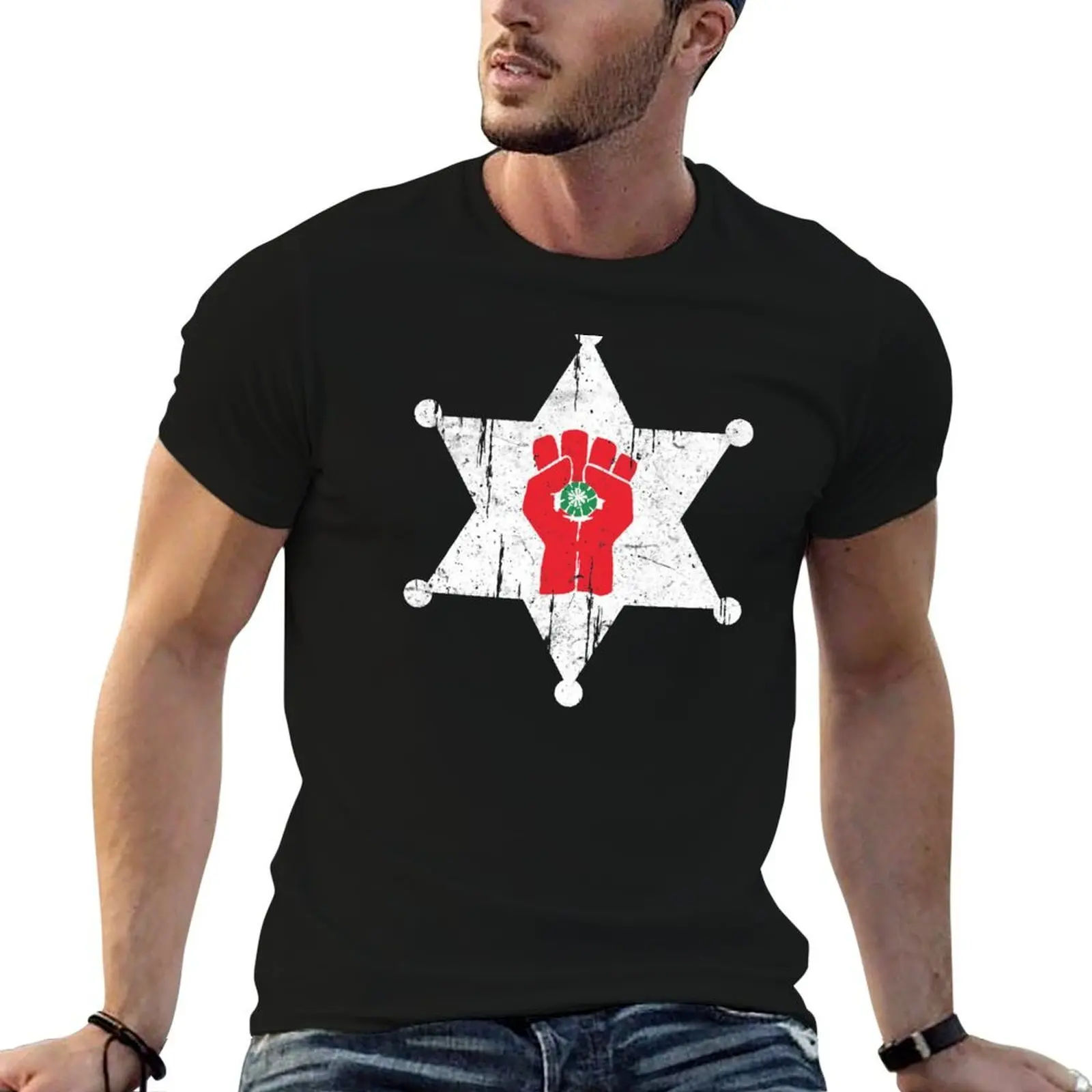 

Gonzo Sheriff Hunter S Thompson T-Shirt t shirt man plain cotton t shirts high quality T-Shirt