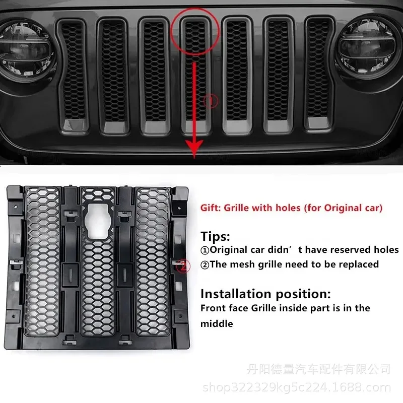 

Подходит для 18-24, среднего замка крышки Jeep Wrangler, пряжки крышки, среднего сетчатого замка JL Wrangler.