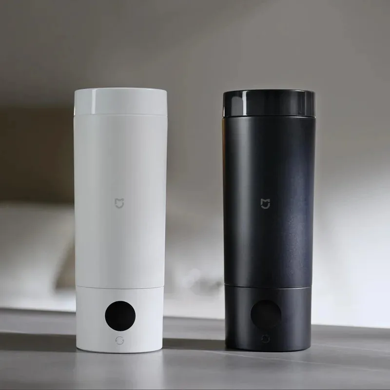 

2026 Portable Electric Kettle 2 Thermos Cup Fast Water Boiler 350ml Smart Temperature Insulated Kettle Travel 110V-240V