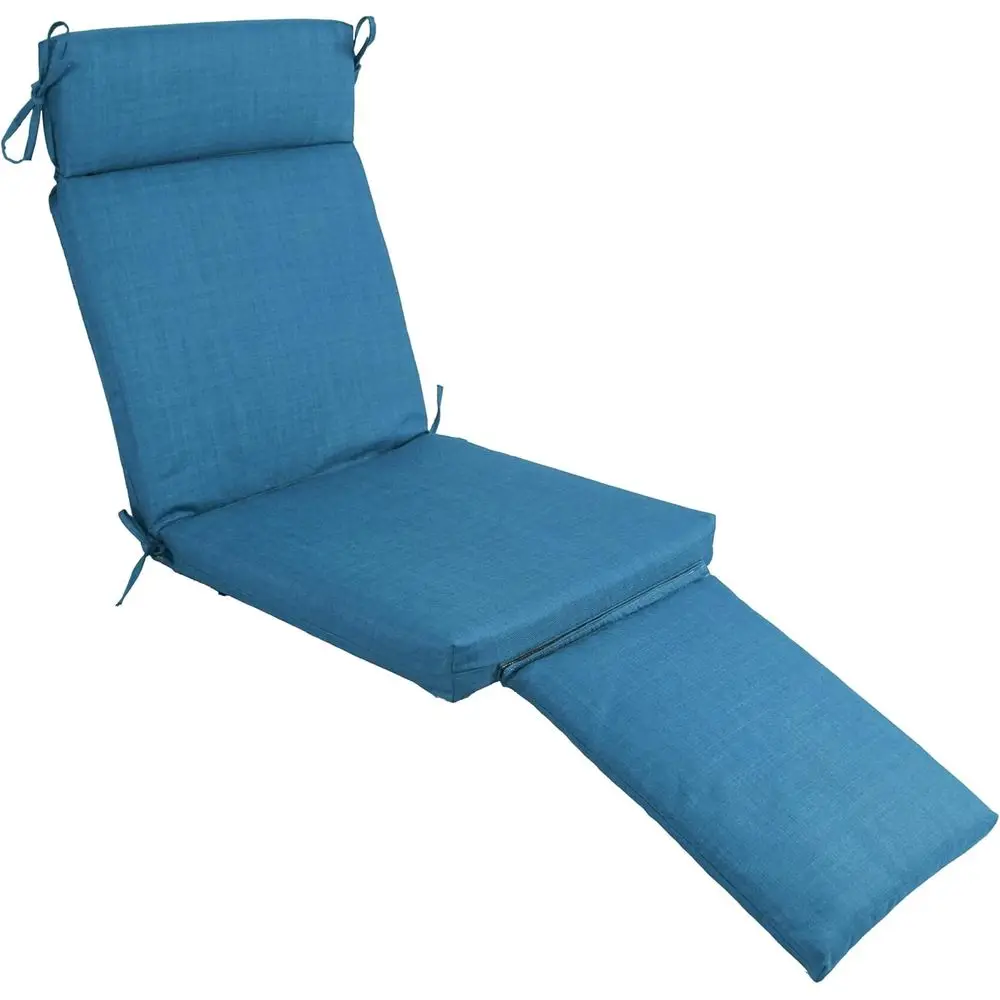 

Outdoor Sea Blue Steamer Lounge Chair Cushion, 21 x 69, 1 Cushion