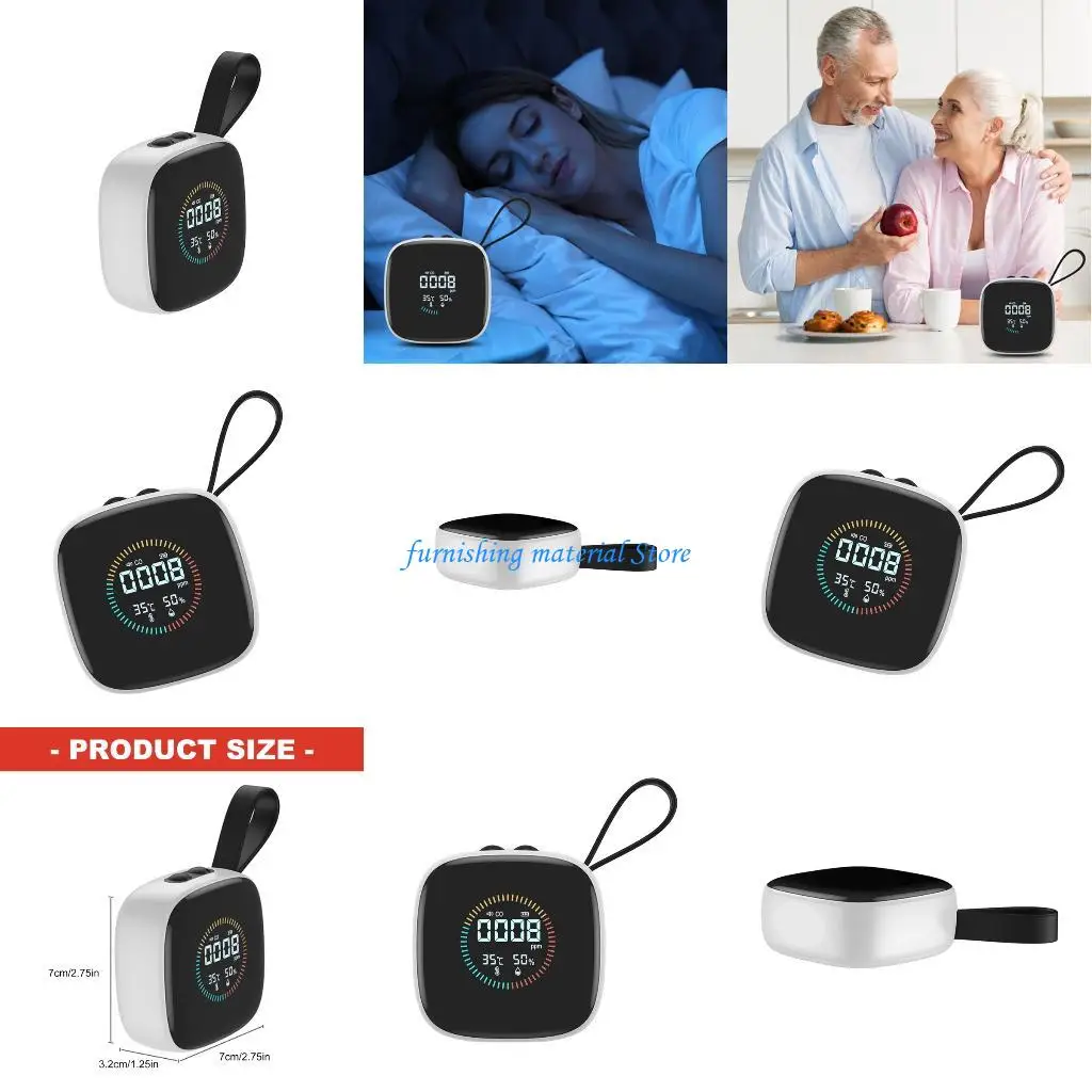 

Y5GD Advanced CO Detectors With Three Sensors 144H Operation Time 85dB Warning System Temperature Humidity Display Analyzers