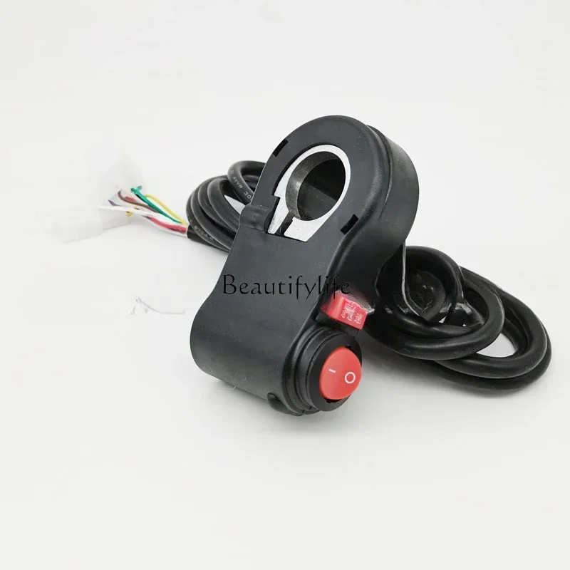 Dial governor throttle + three-speed + switch for 22mm handlebar modified electric vehicle thumb handle accessories