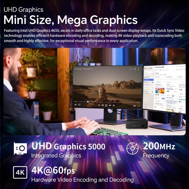 SOYO Mini PC Y5 PLUS Intel I7 4th Gen 8GB RAM 128GB Y5 Air I5 4th GenWindows 11 Pro WiFi BT4.2 Office Desktop Computer HDMI*2 RJ45*1 USB3.0*4 3.3GHZ 4K 60fps Graphics 4 SOYO Mini PC Y5 PLUS Intel I7 4th Gen 8GB RAM 128GB Y5 Air I5 4th GenWindows 11 Pro WiFi BT4.2 Office Desktop Computer HDMI*2 RJ45*1 USB3.0*4 3.3GHZ 4K 60fps Graphics 4