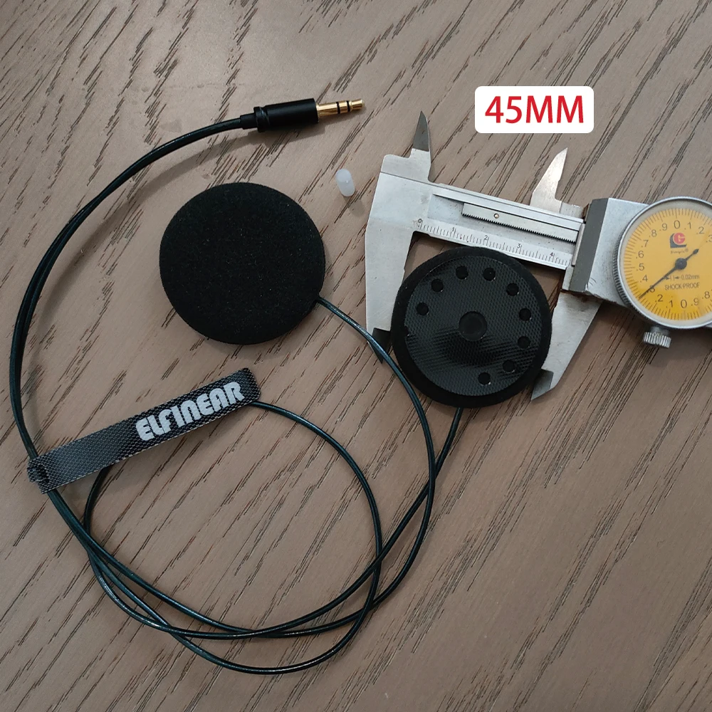 ELFINEAR ACOUSTIX ELITE Altavoz para casco de 45 mm - Ultimate Sound 3,5 mm AUX compatible con comunicaciones Cardo, Sena, Vimoto