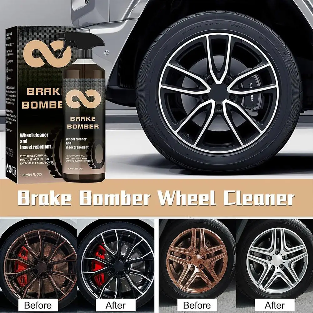 

Wheel Cleaner 120ml Strong Non Acid Truck And Car Wheel Cleaning Spray And Insecticide Safe For Alloy And Painted Wheels I8A8