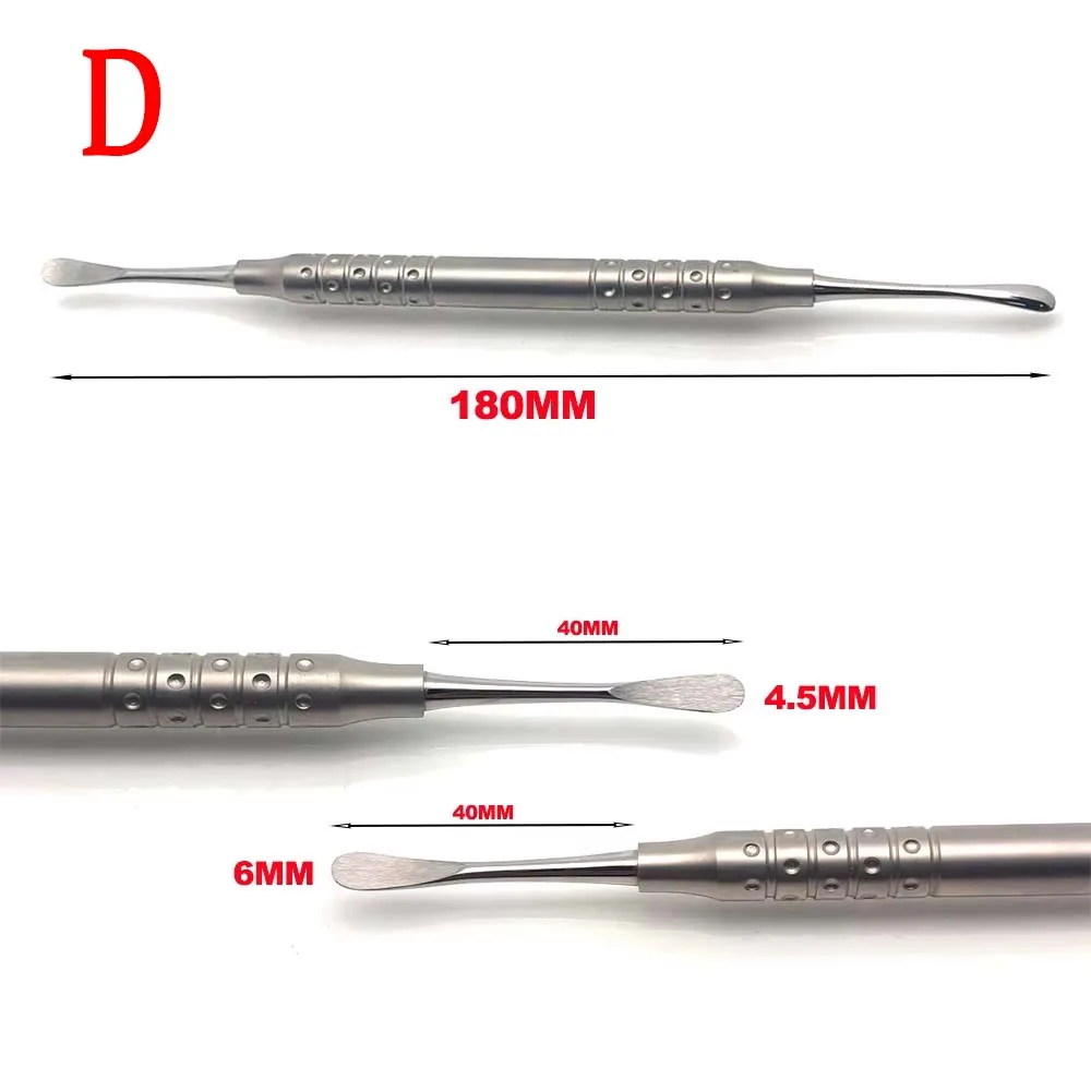 High Quality Dental Elevator Double Ended Design for Safe Tissue Retraction In Implant Procedures 18Cm