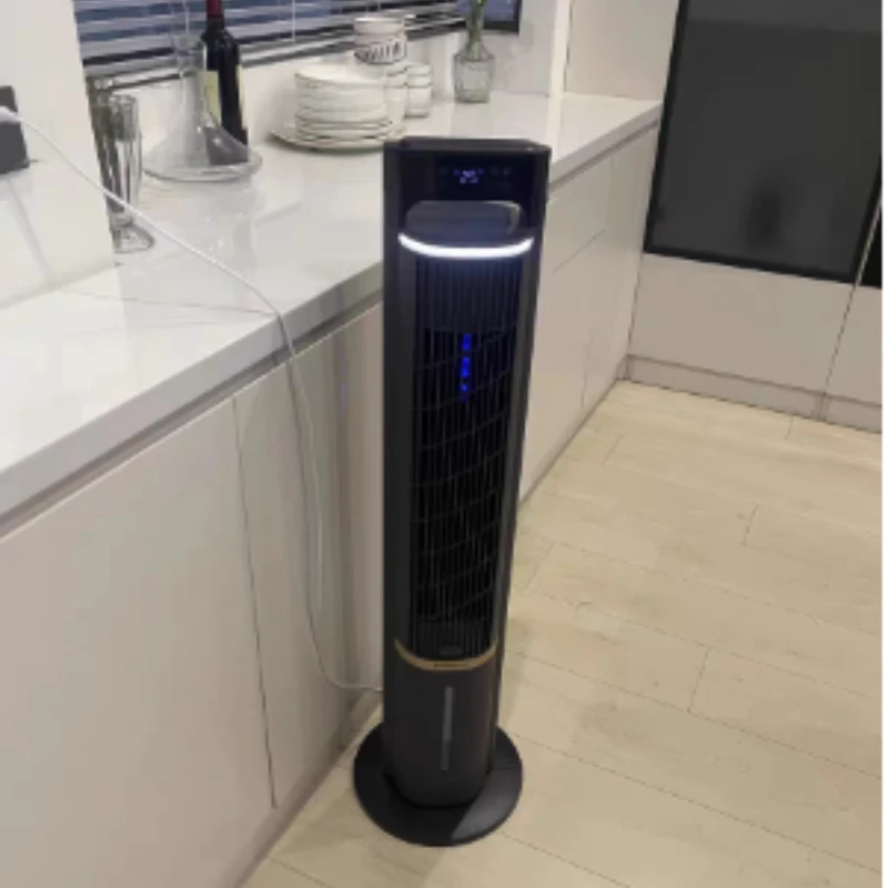 

Новый модернизированный безлопастной портативный вентилятор переменного тока, 360° ° Широкоугольное охлаждение, 3 скорости, сверхтихая конструкция, удаленный таймер для домашнего офиса