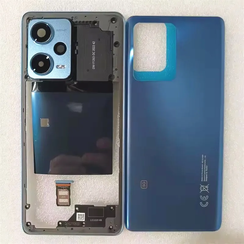 full-housing-case-for-redmi-note-12-pro-plus-5g-middle-frame-battery-back-cover-rear-door-sim-tray-with-camera-lens-repair-parts