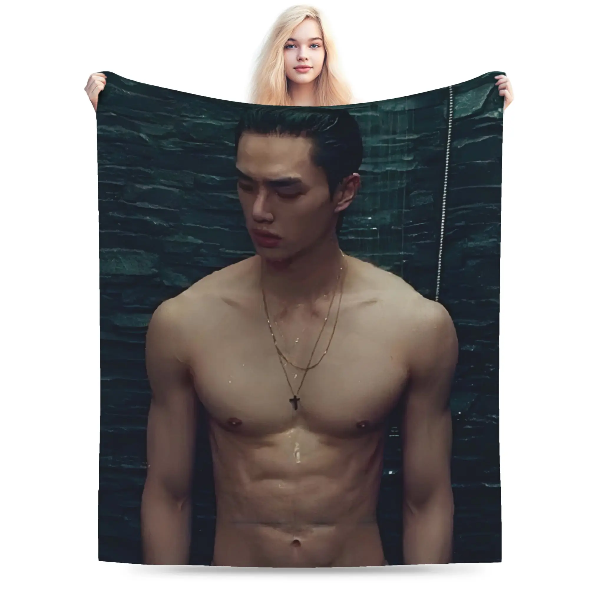 بطانية ناعمة مكتب السفر أغنية كانغ الكورية البوب رمي بطانية الفانيلا المفرش للمنزل ديكور مريح غطاء سرير أريكة