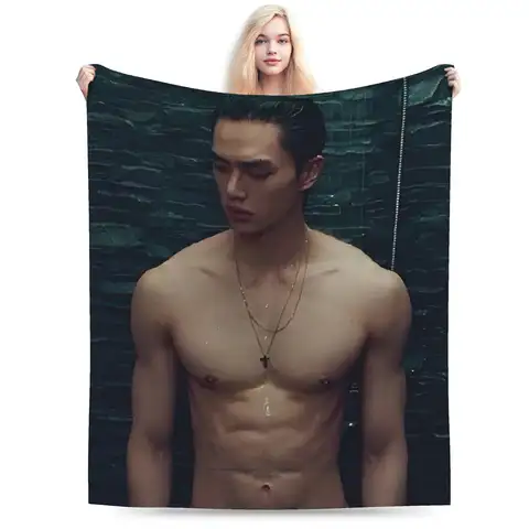 Soft Blanket Travel Office Song Kang Korean Pop  Throw Blanket  Flannel Bedspread For Home Decor Comfortable Sofa Bed Cover