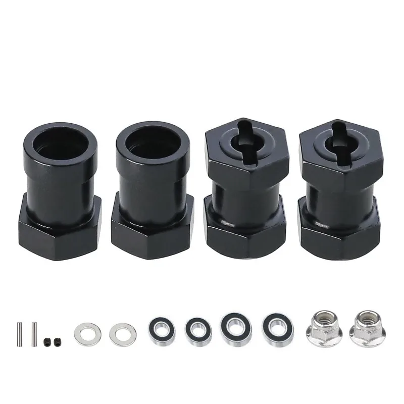 Adattatore mozzo esagonale ruota in metallo da 12 mm per Tamiya CW-01 CW01 Lunch Box Midnight Pumpkin Monster Beetle WR02 Parti di aggiornamento Accessori