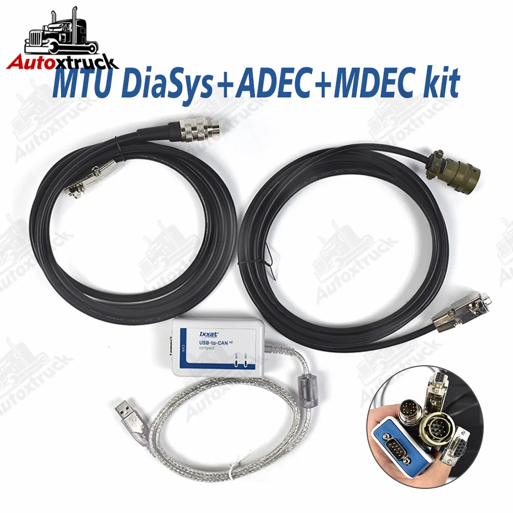 

For MTU USB to CAN V2 COMPACT IXXAT Diagnostic tool MDEC ADEC Cable DiaSys Truck Engine Diagnostic tool