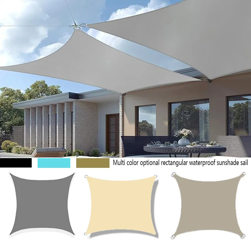 

Outdoor waterproof sunshade sail sunshade canopy used for garden balcony canopy sunshade