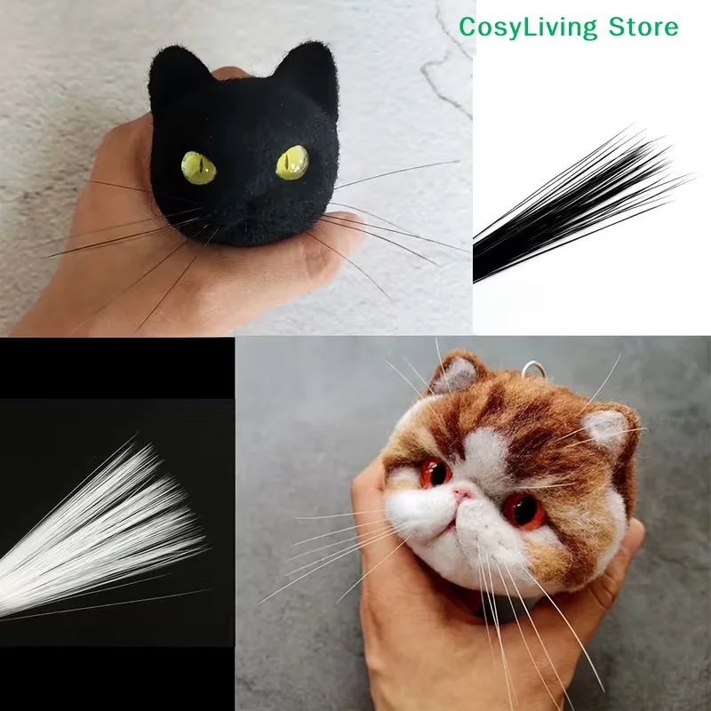 [CL]1Set Realistic Animal Beards Simulation Cat And Dog Whiskers Suitable For DIY Cats And Dogs, Puppets, Wool Felt Accessories