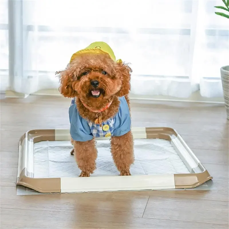 Assembling Dog Toilets Portable Pet Designated Toilets Urine Pads Large Dog Indoor and Outdoor Pet Toilets Are Removable