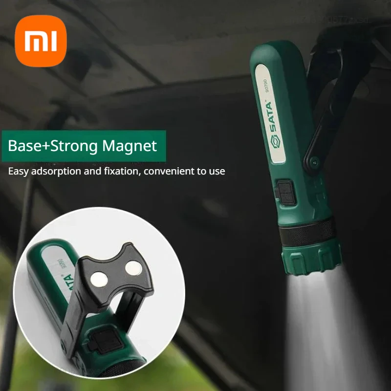 xiaomi sata outdoor ultra brilhante multi function lanterna luz de trabalho carregavel alto lumen autodefesa pessoal camping caminhadas 01