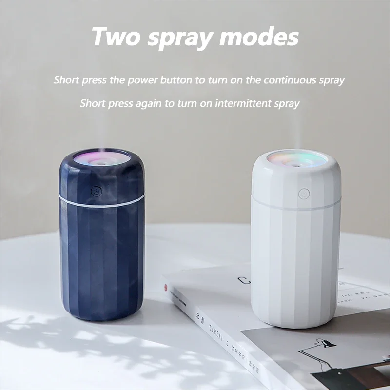 Portable Air Humidifier 260ml Ultrasonic Aroma Essential Oil Diffuser - USB Cool Mist Maker for Car Home