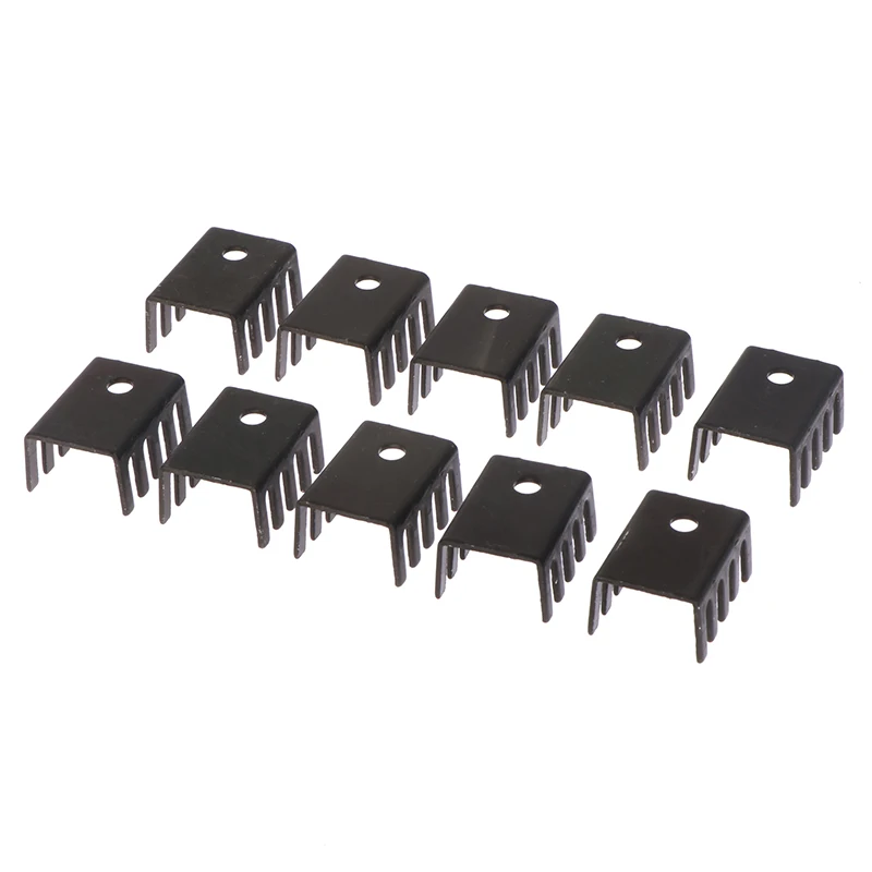 

Hot 10pcs TO-220 Aluminum Profile 7805 Heatsink 781 Radiator Heat Sink 19*15*10MM Aluminum Alloy Profile Cooler
