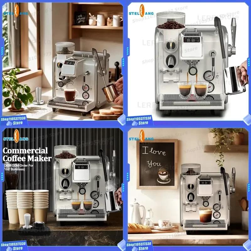 Professional Automatic Espresso Machine with Grinder for Business Catering Equipment Innovation Commercial Coffee Maker
