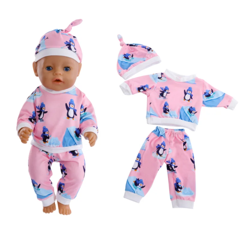 43cm Doll Clothes 18 Inch Cute Rompers Suit For Fit  Doll  Girl Baby Born Newborn Birthday Festival Gifts