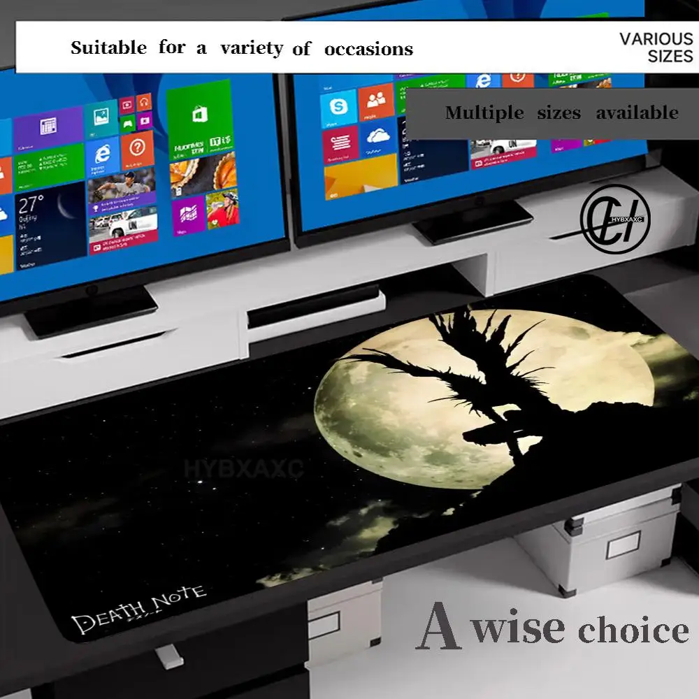 

2026 New Wallpaper HD Printing DEATH NOTE Mousepad Large Anime Mouse Pad Gaming Keyboard Laptop Desk Mat PC Computer Accessories