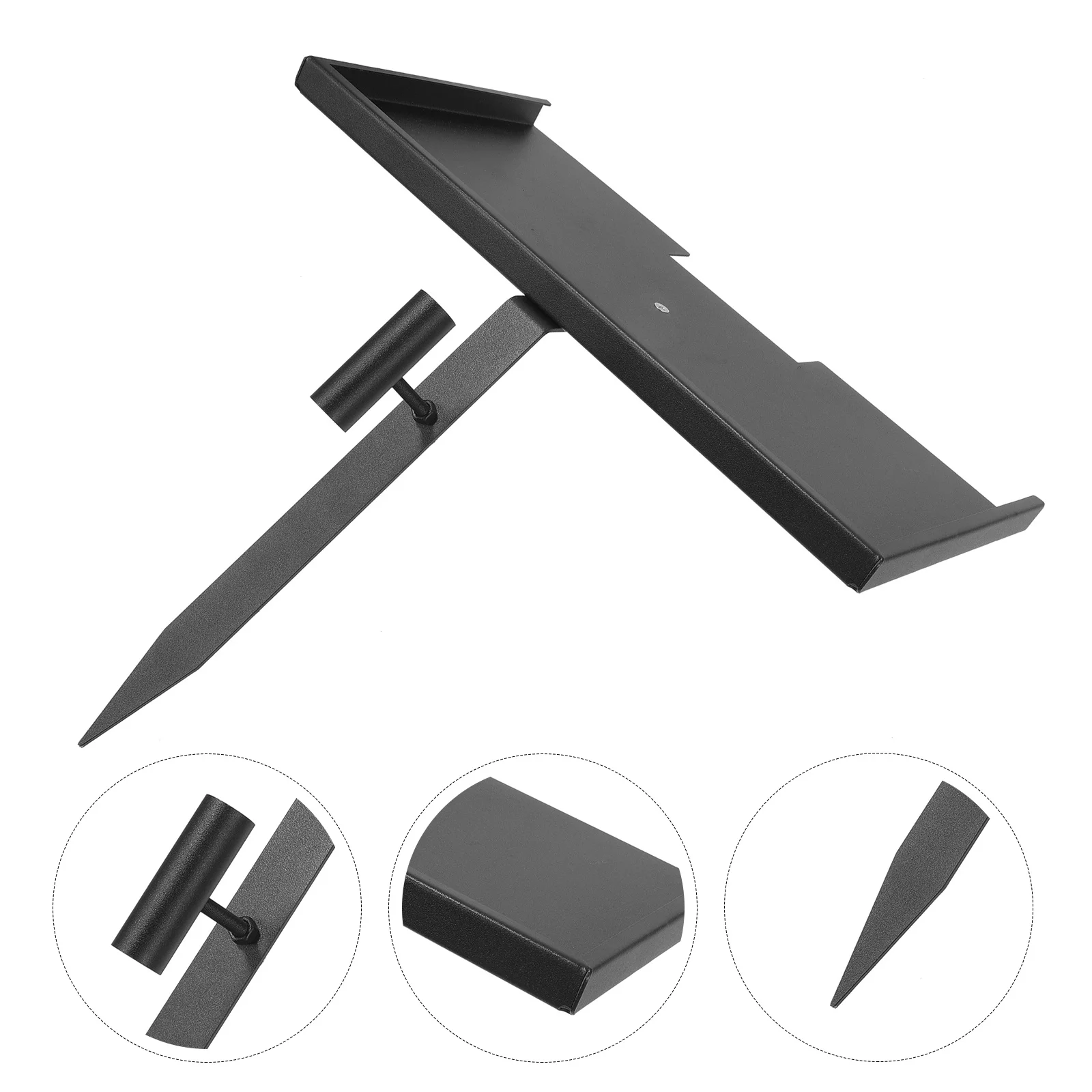 

Pet Memorial Stone Stand Iron Grave Marker For Cemetery Matte Finish Flower Tube Decor Cemetery Gravestone Holder