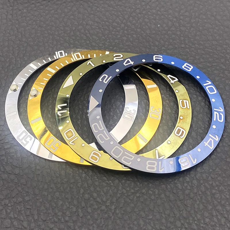 Mod 38*30.5mm Slop Aluminum Resin Bezel Insert Ring Fits SKX007 SRPD Seamaster Abalone Tuna Men Diving Watch Case Replace Part