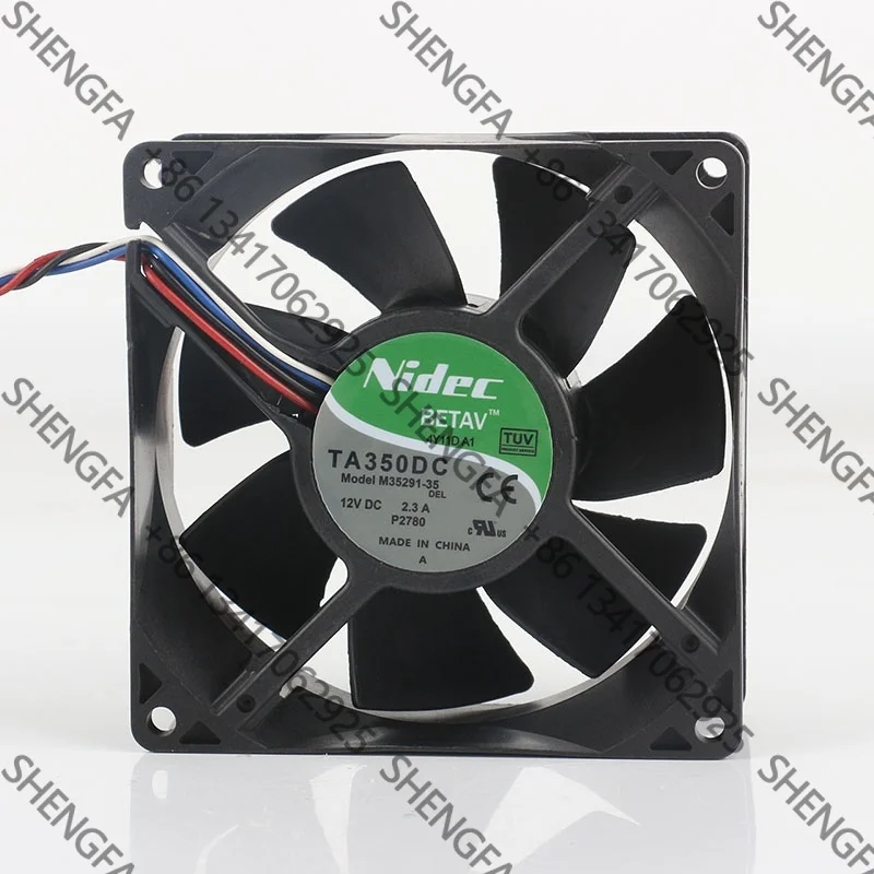 Nidec 5V 24V 48V AC EC 9038 9CM 90X90X38MM High air volume temperature control server 4-wire TA350DC M35291-35 coo DC12V 2.3A