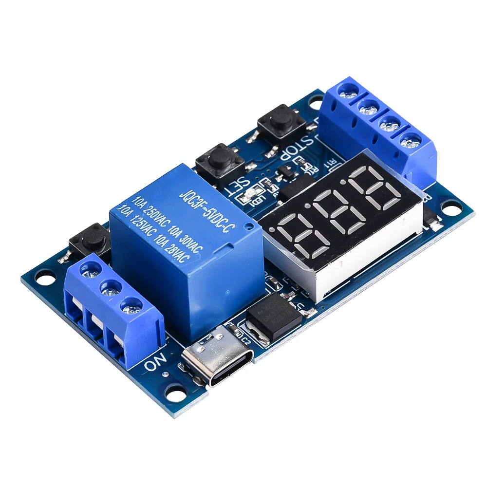 DC 6-30V Timer Relay 5V LED Display Automation Cycle Delay Controller Board Timer Control Off Switch Delay Time Relay Module