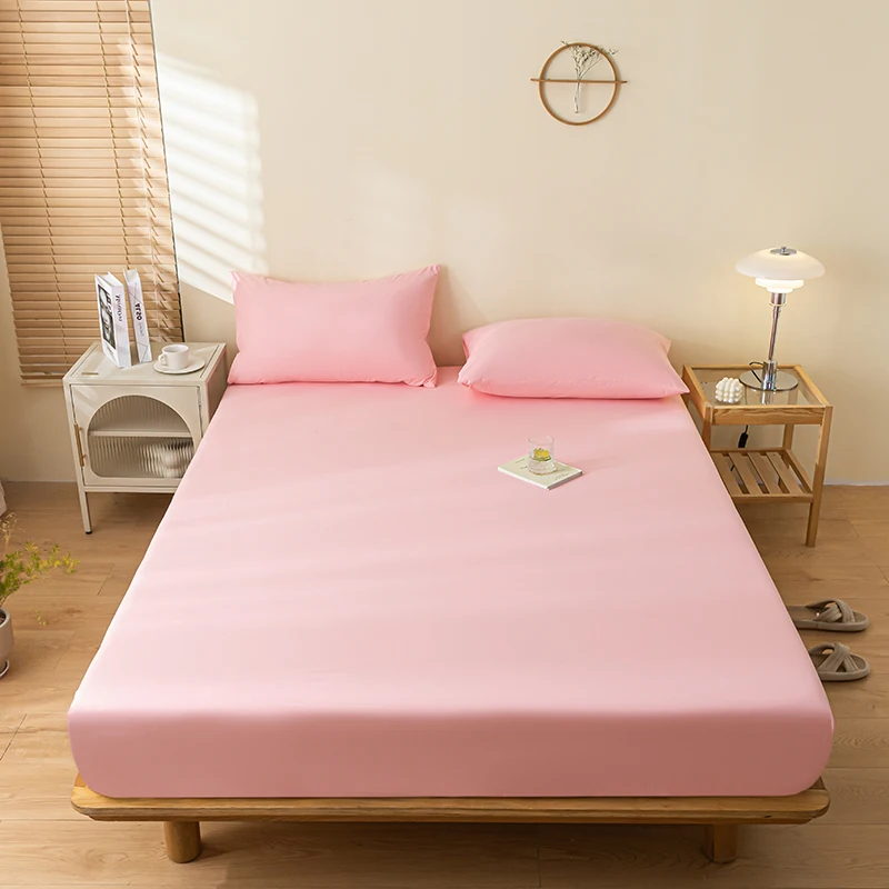 100% Waterproof Mattress Cover Protector Adjustable Non-slip Bed Fitted Sheet With Elastic Band for King Queen 90/140/160/200