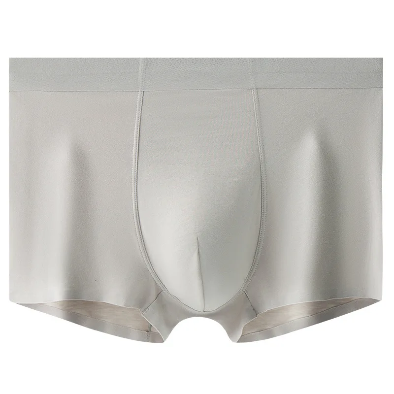 

3PCS 10A Antibacterial 60S Modal High-End Men's Underwear Barely There Seamless Briefs Simple Comfortable Breathable Boxer