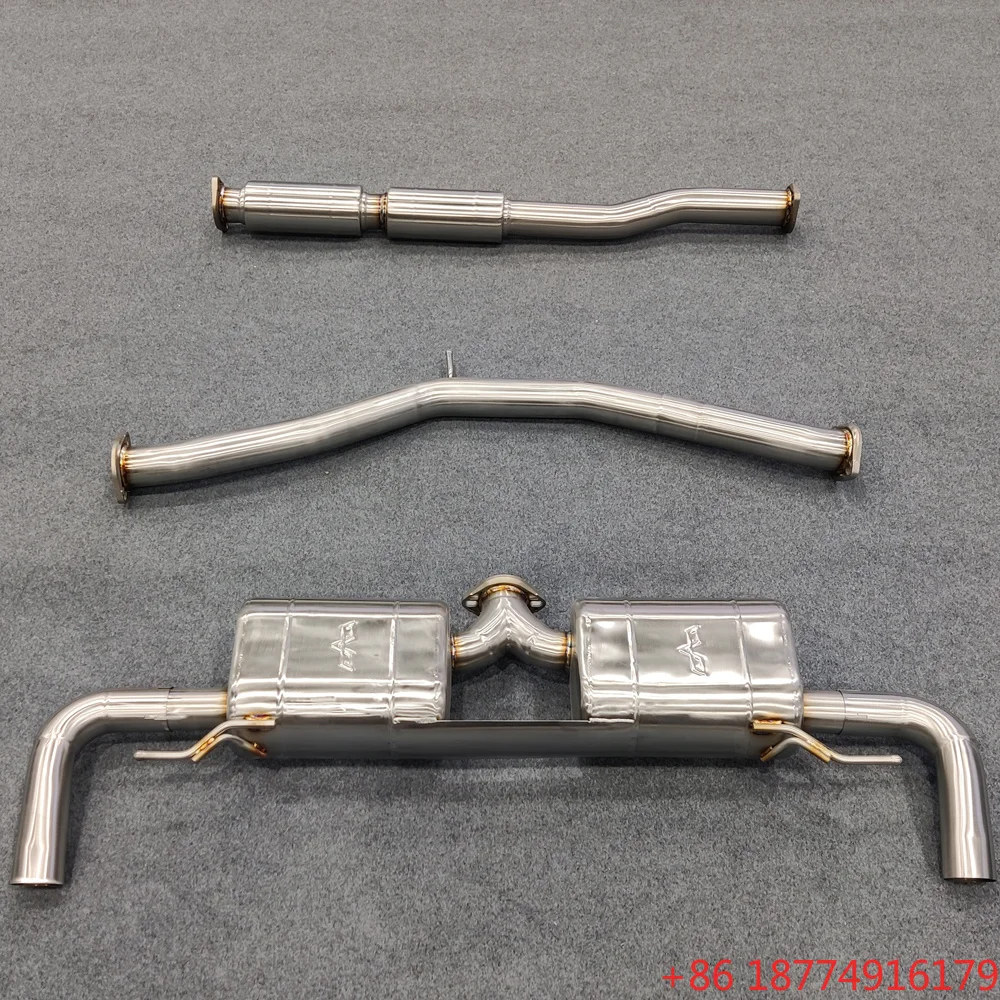 Escapamento Catback OBM de Alta Performance em Aço Inox 304 para SS60/V40/V50/V60/V70/V90 B4/B5/T8 2.0L com Sistema de Válvula