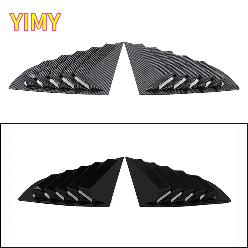 

ABS Plastic Carbon Fiber Pattern Rear Side Window Louver Shutter Trim Cover Windshield Sun Shade for BMW 2 Series F44 2020-2023