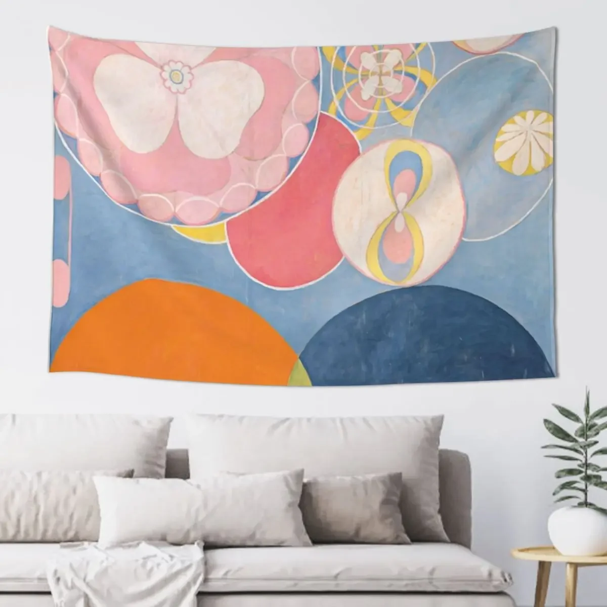 HD Grupp IV, nr 2, by Hilma af Klint 1907 HIGH DEFINITION Tapestry Room Decor For Girls Custom Tapestry