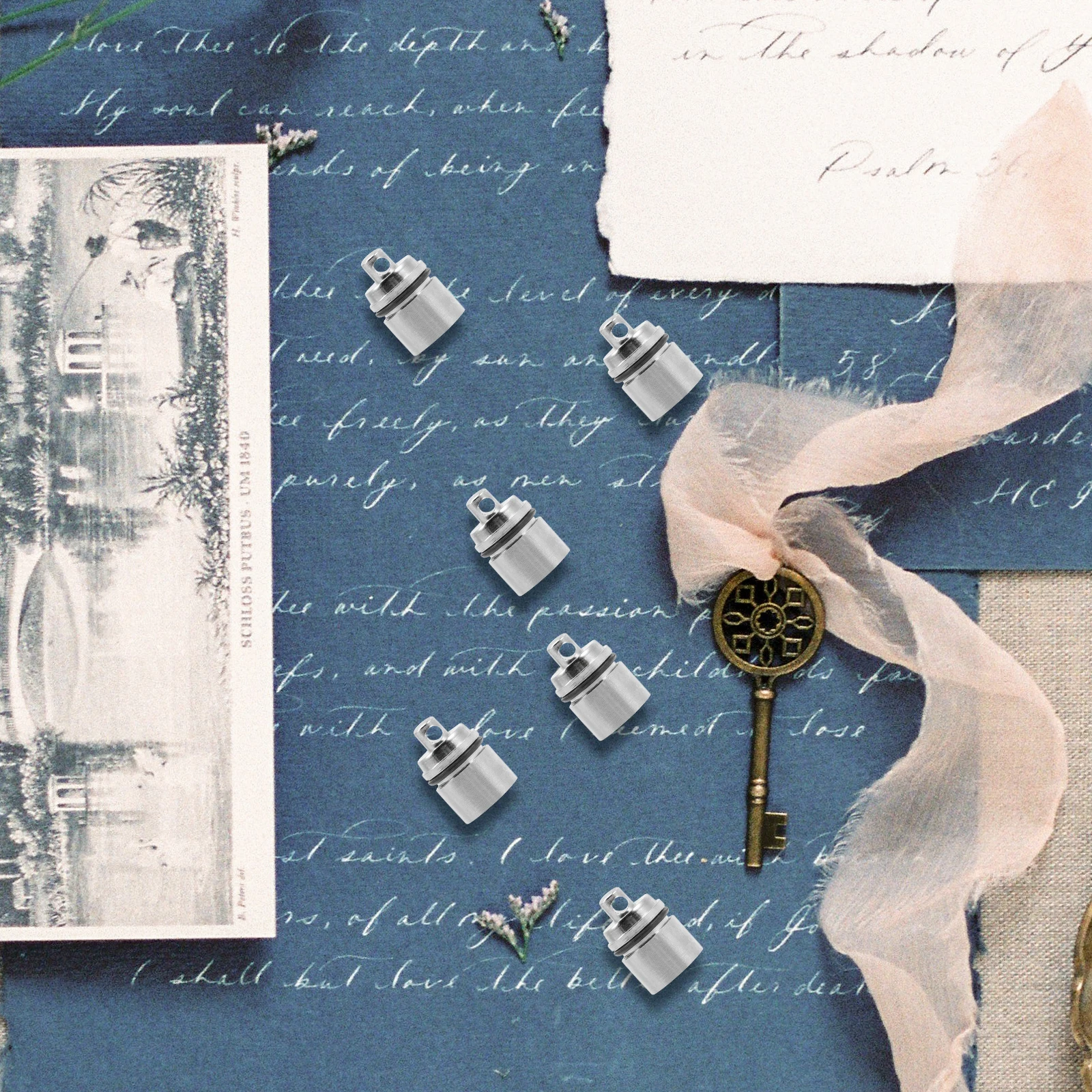 9pcs Light Base Accessories Mini Plastic Led Keychain Glow Bulb Tube Seven Color Changing Portable LED